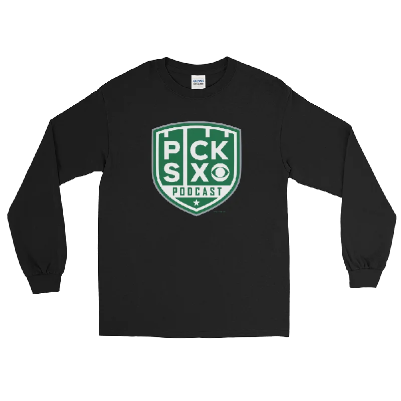 Pick Six Podcast Logo Adult Long Sleeve T-Shirt