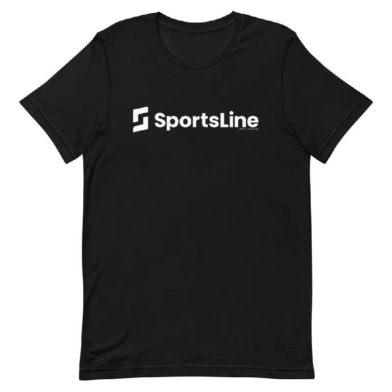 Sportsline Logo White Adult Short Sleeve T-Shirt