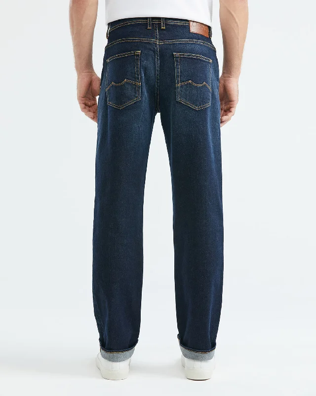 RELAXED FIT HIGH-RISE DARK JEANSI N ULTRA DARK WASH