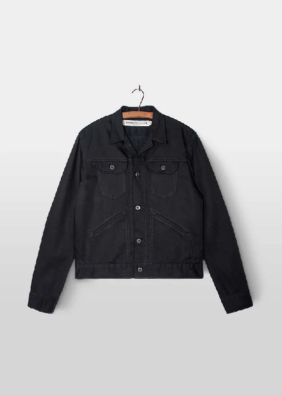 Brooklyn Denim Co. Stretch Denim Jacket - Black