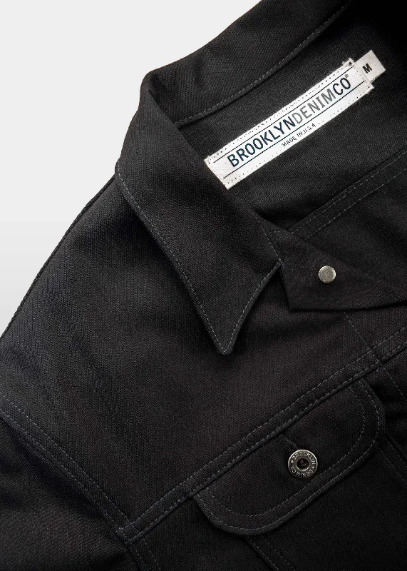 Brooklyn Denim Co. Stretch Denim Jacket - Black