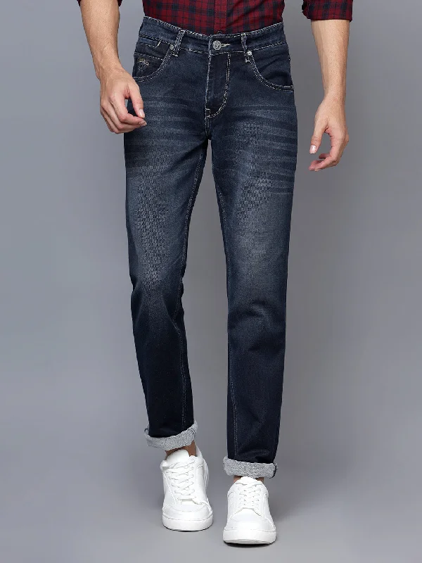 Cantabil Men Dark Blue Jeans