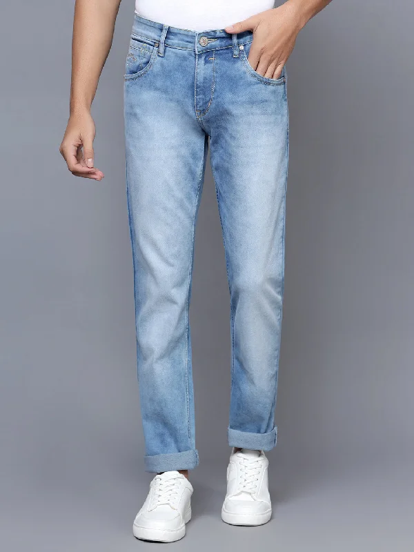 Cantabil Men Light Blue Jeans