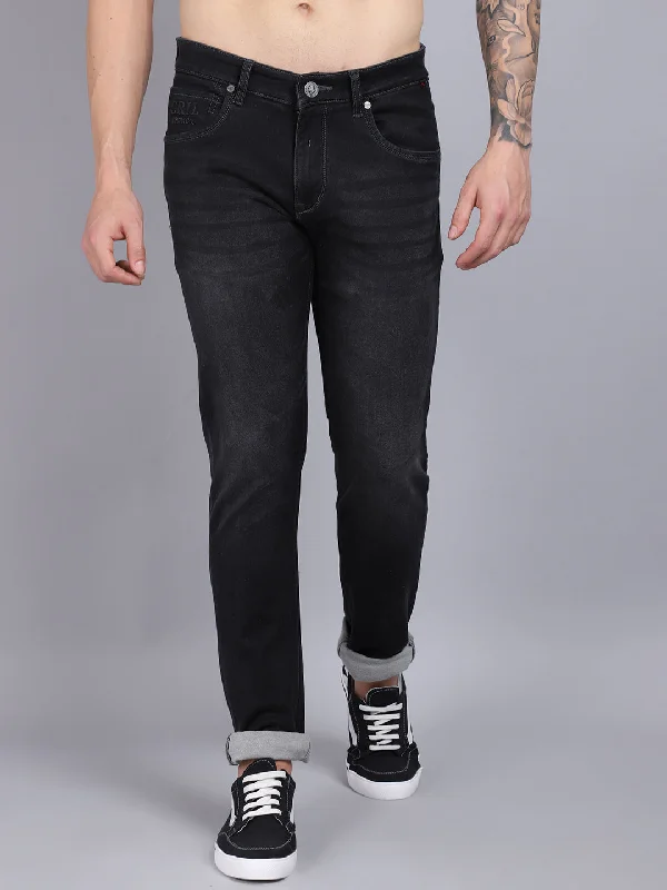 Cantabil Men's Dark Grey Denim