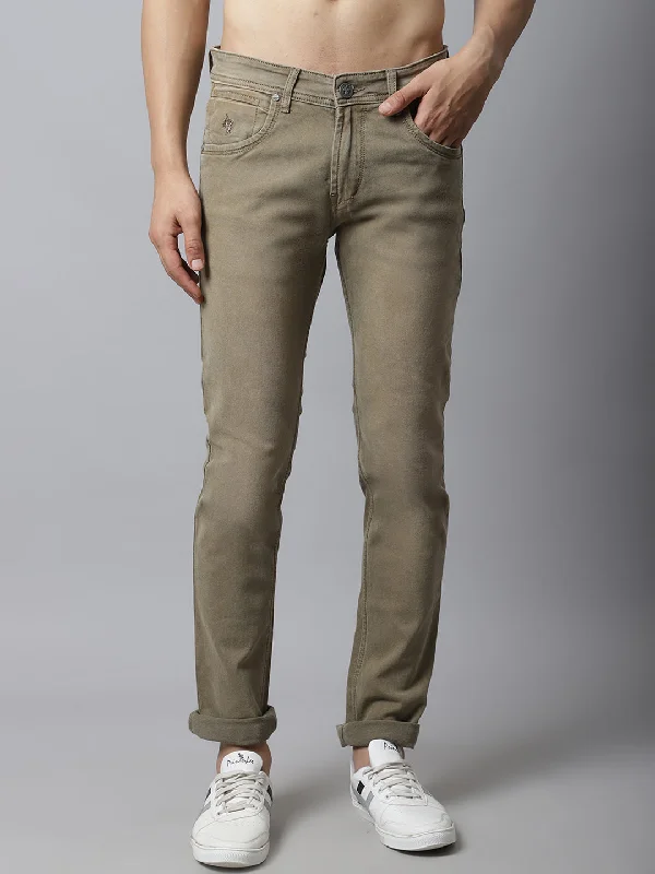 Cantabil Mens Khaki Jeans