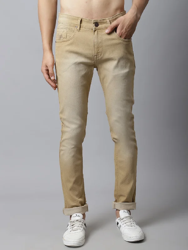 Cantabil Mens Khaki Jeans