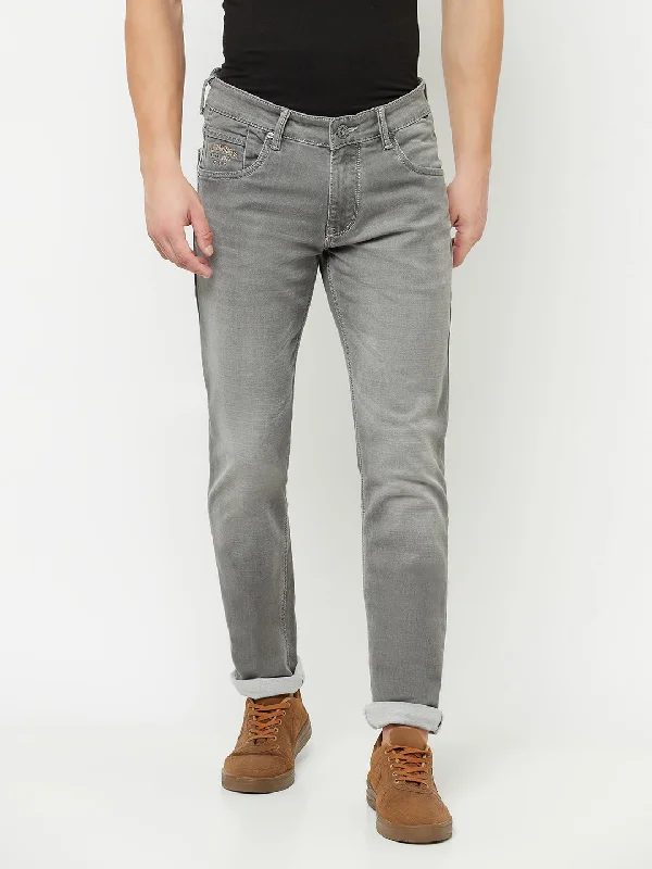 Cantabil Smoke Grey Men's Denim