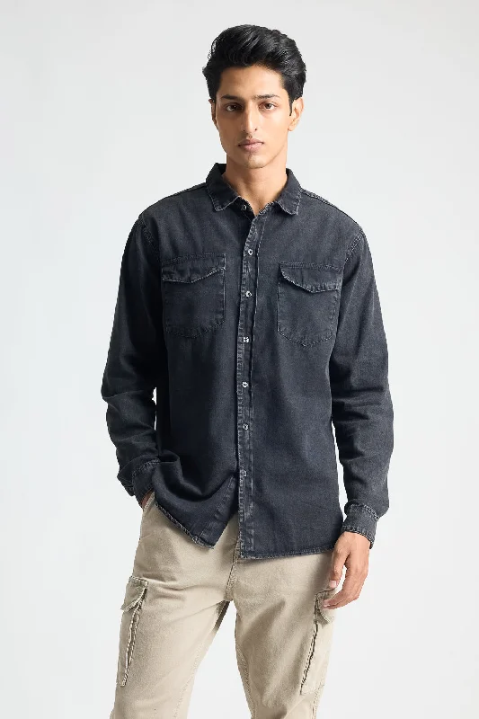 Charcoal Black Men's Shirt