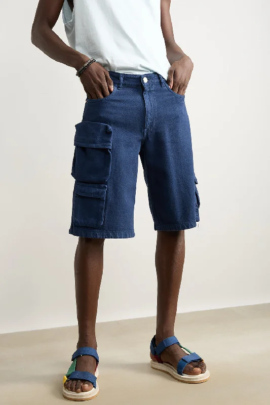 Navy Cargo Men's Shorts