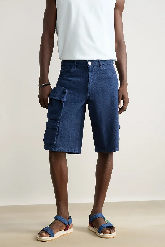 Navy Cargo Men's Shorts