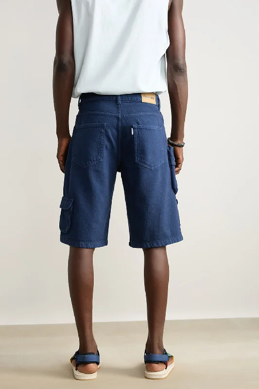 Navy Cargo Men's Shorts