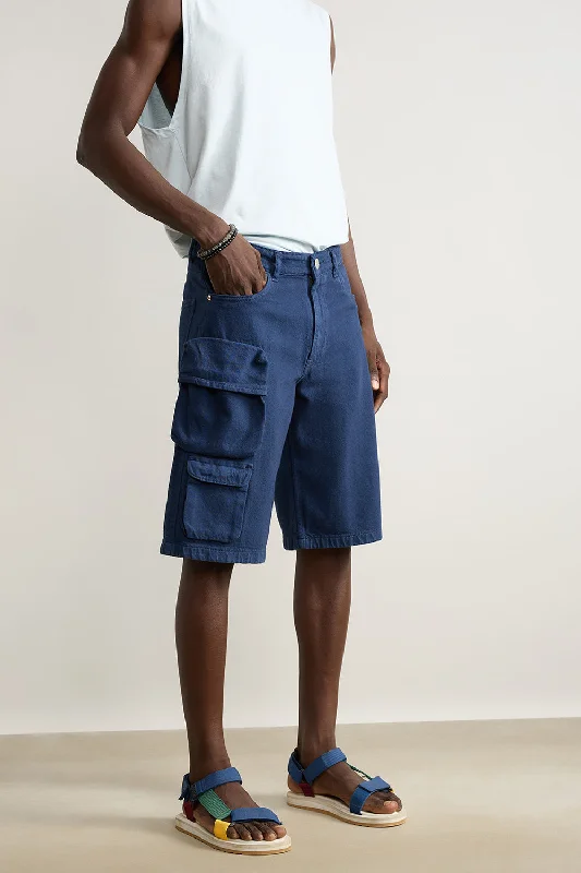 Navy Cargo Men's Shorts