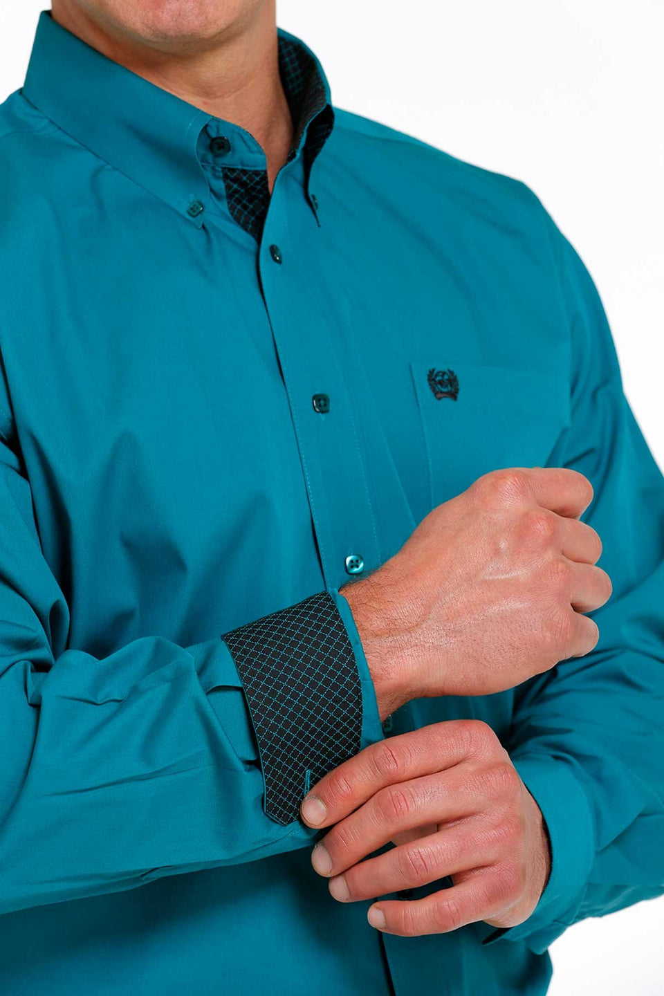 Cinch Solid Teal Western Shirt