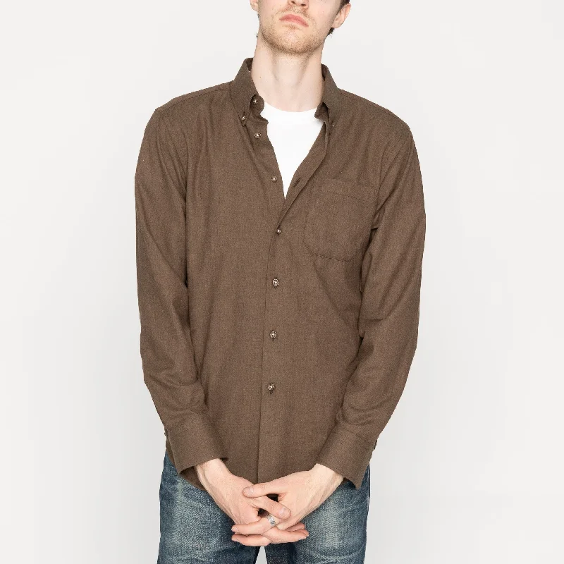 Easy Shirt - Melange Soft Twill - Brown