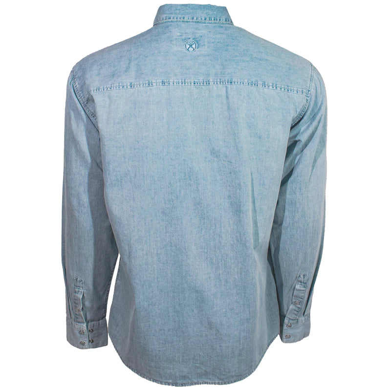 Hooey Chambray Denim Long Sleeve Shirt