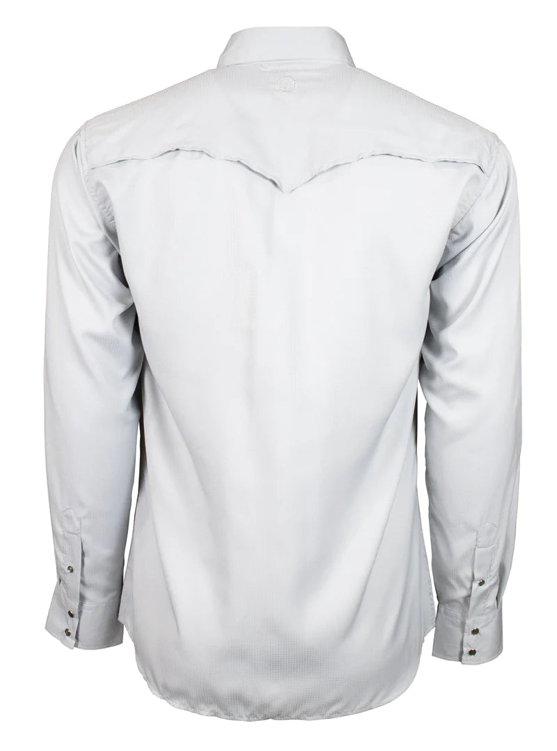 Hooey ""Sol"" Grey Long Sleeve Pearl Snap Shirt