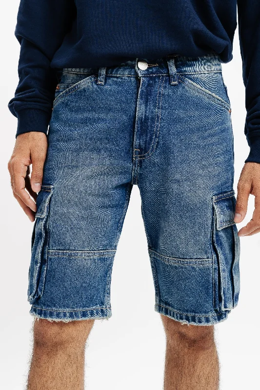 Indigo Cargo Men's Shorts