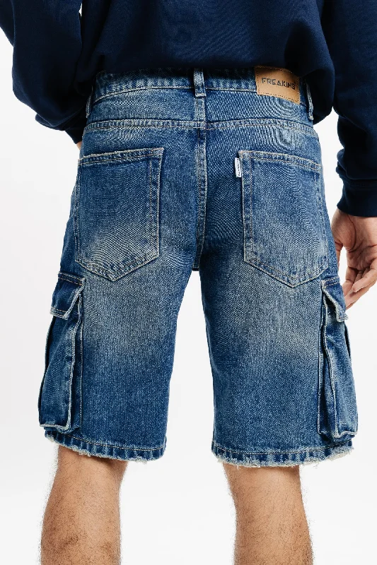 Indigo Cargo Men's Shorts