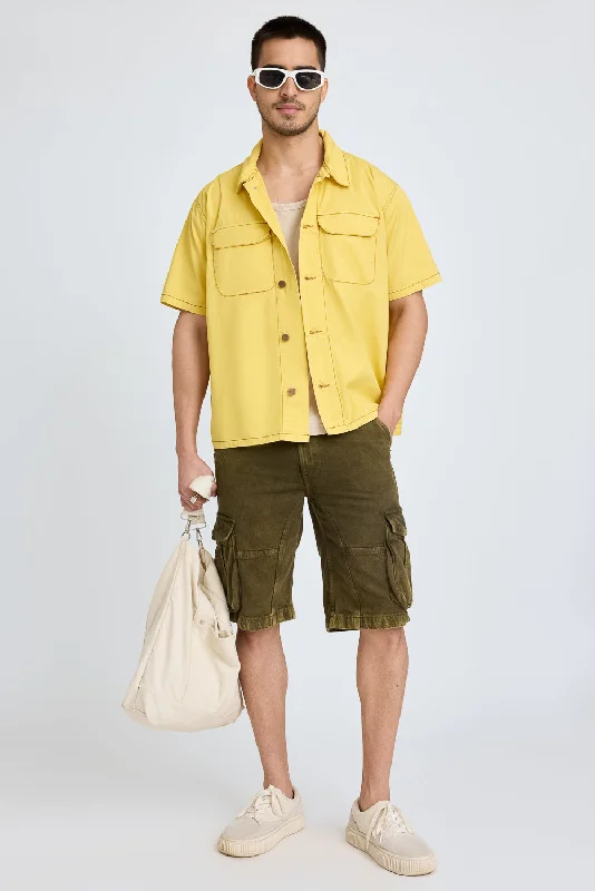 Lemon Boxy Men's Shirt