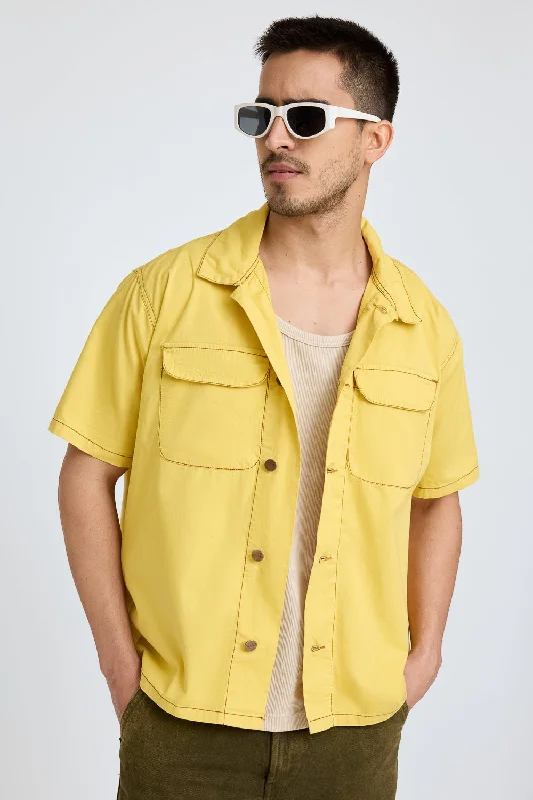 Lemon Boxy Men's Shirt