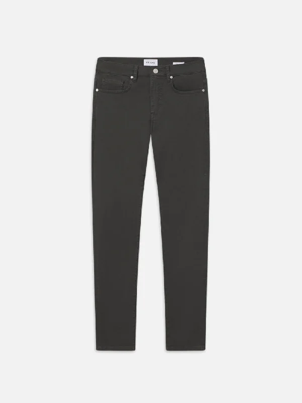 L'Homme Slim Twill -- Dark Charcoal