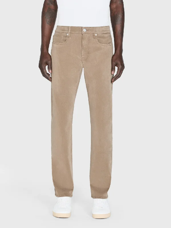 L'Homme Slim Brushed Twill -- Dark Khaki