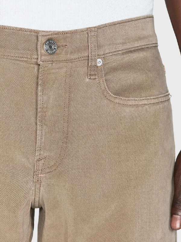 L'Homme Slim Brushed Twill -- Dark Khaki