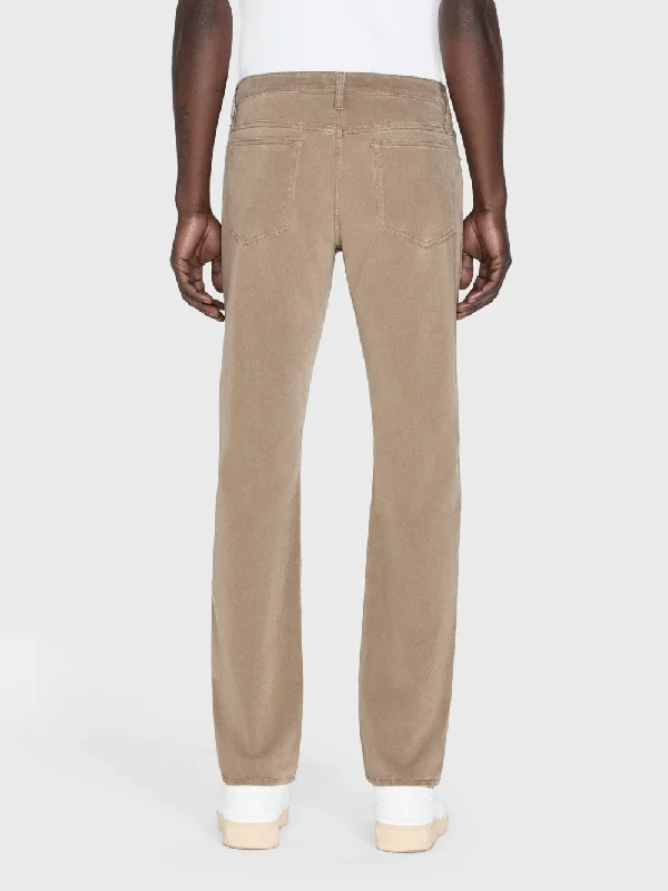 L'Homme Slim Brushed Twill -- Dark Khaki