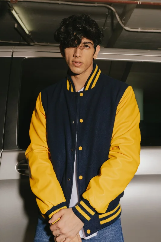 Navy Men's Varsity Jacket