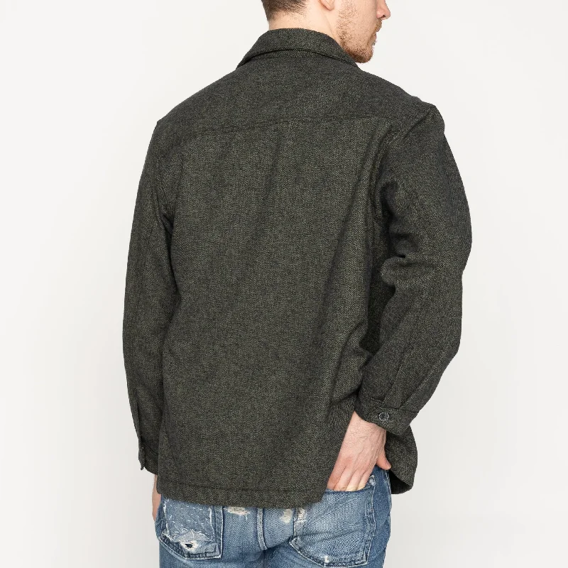 Over Shirt - Triple Yarn Twist Brushed Flannel - Forest Green