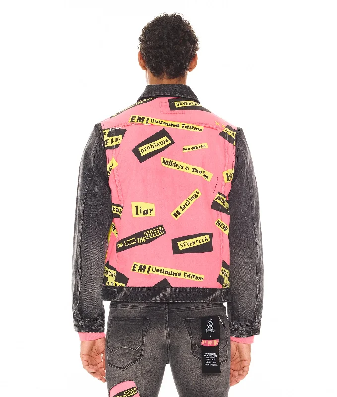 TYPE II JACKET WITH ZIP OFF SLEEVES ""SEX PISTOLS"" IN BOLLOCKS