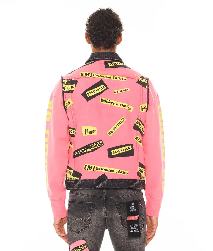 TYPE II JACKET WITH ZIP OFF SLEEVES ""SEX PISTOLS"" IN BOLLOCKS