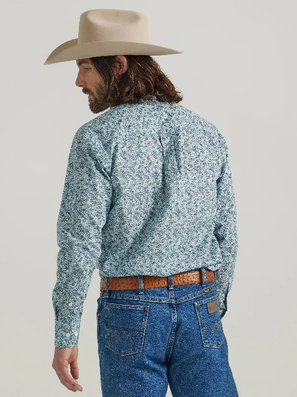 Wrangler George Strait Paisley Print Western Shirt