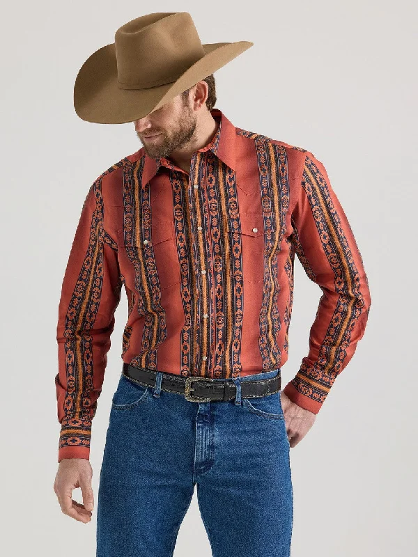 Wrangler Orange Checotah Print