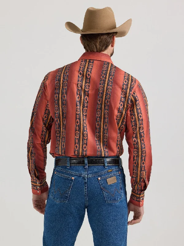 Wrangler Orange Checotah Print