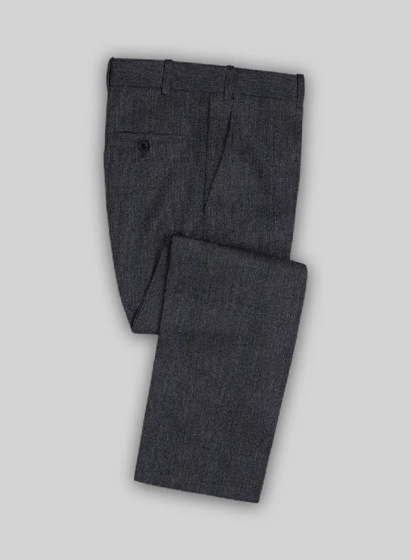 Italian Cotton Lycra Denim Blue Pants