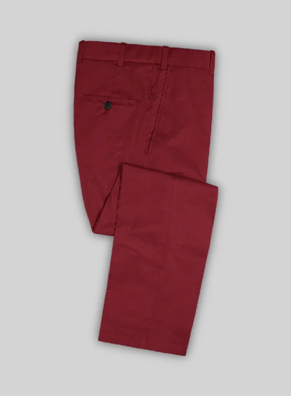 Italian Wine Cotton Pants