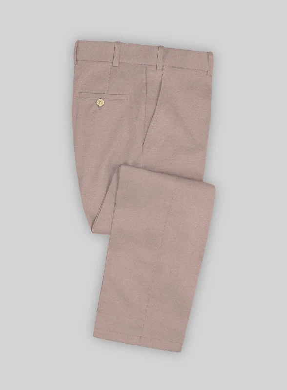 Light Mauve Stretch Chino Pants