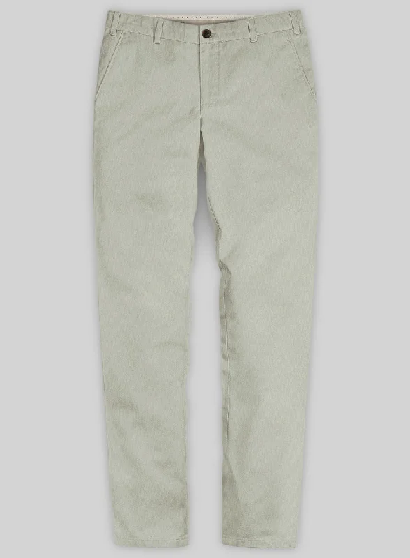 Washed Slate Green Stretch Chino Pants