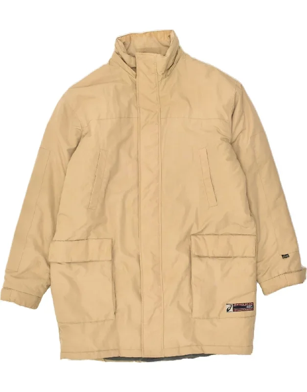 ASICS Mens Windbreaker Coat UK 42 XL Beige Polyester