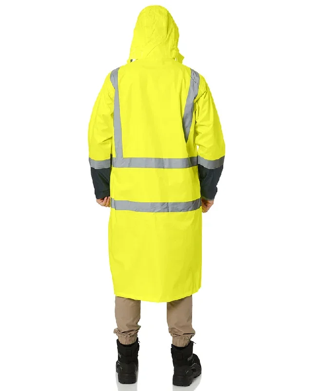 bisley-hi-vis-taped-long-rain-coat-yellow-navy