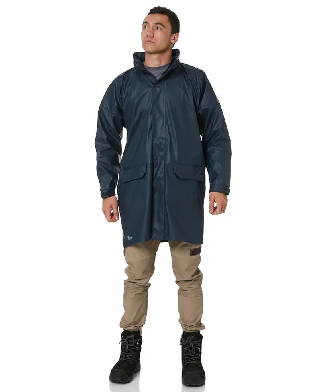 bisley-stretch-pu-rain-coat-navy