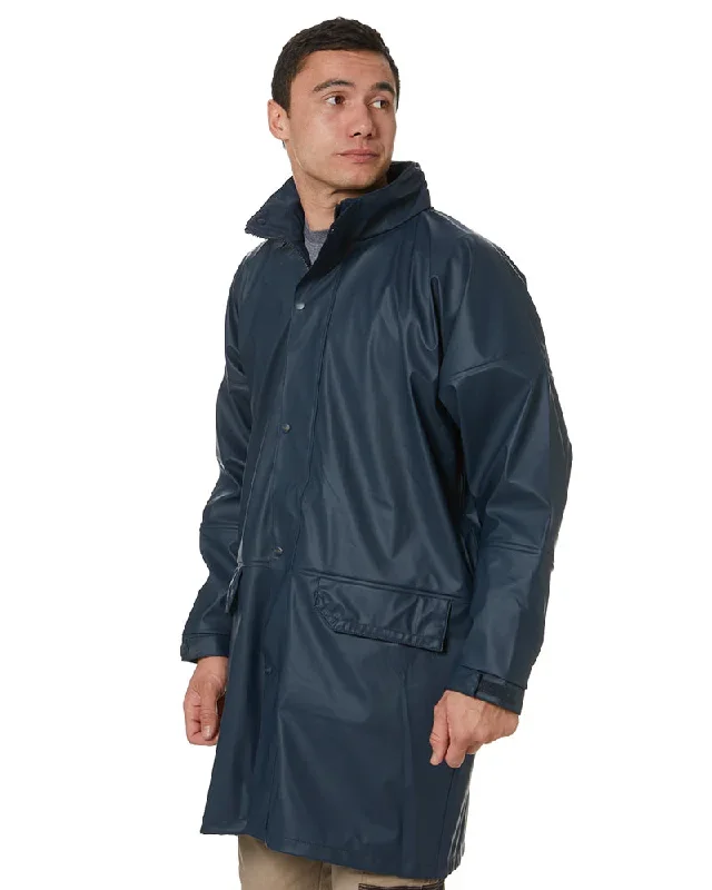 bisley-stretch-pu-rain-coat-navy