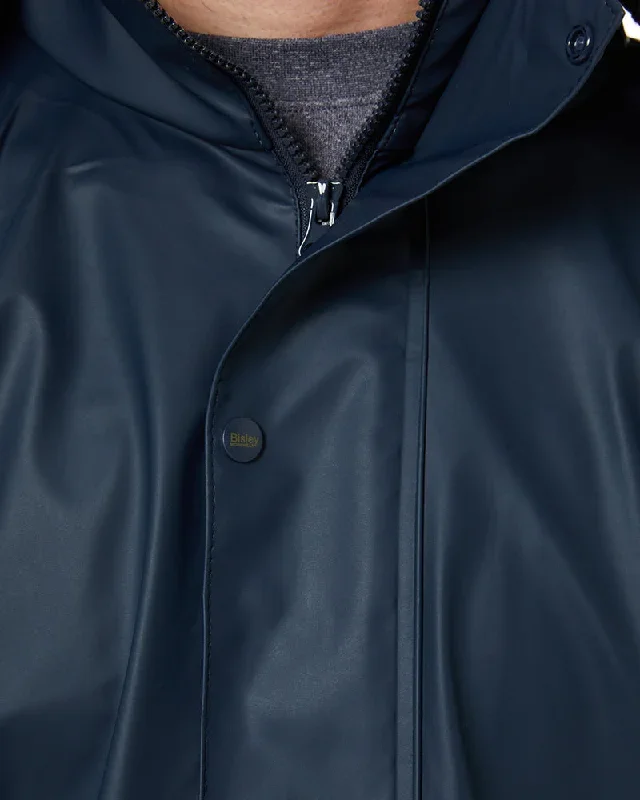 bisley-stretch-pu-rain-coat-navy