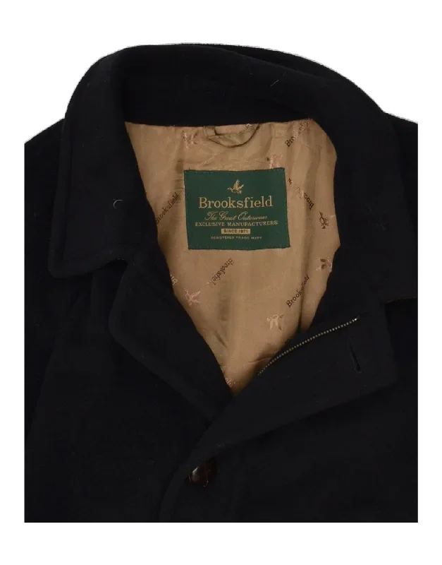 brooksfield-mens-overcoat-uk-40-large-navy-blue-wool