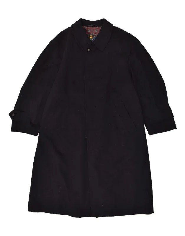 BUGATTI Mens Overcoat UK 40 Large Navy Blue