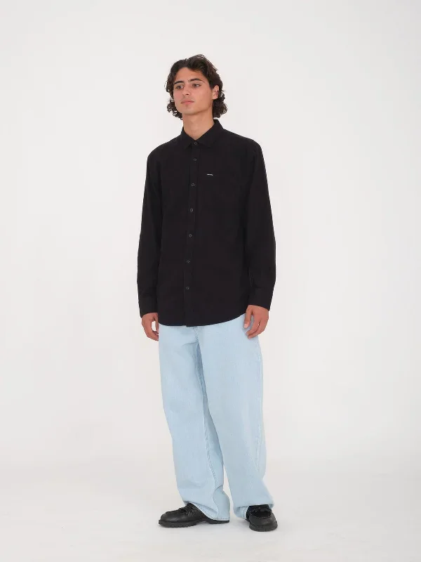 CADEN SOLID SHIRT - BLACK