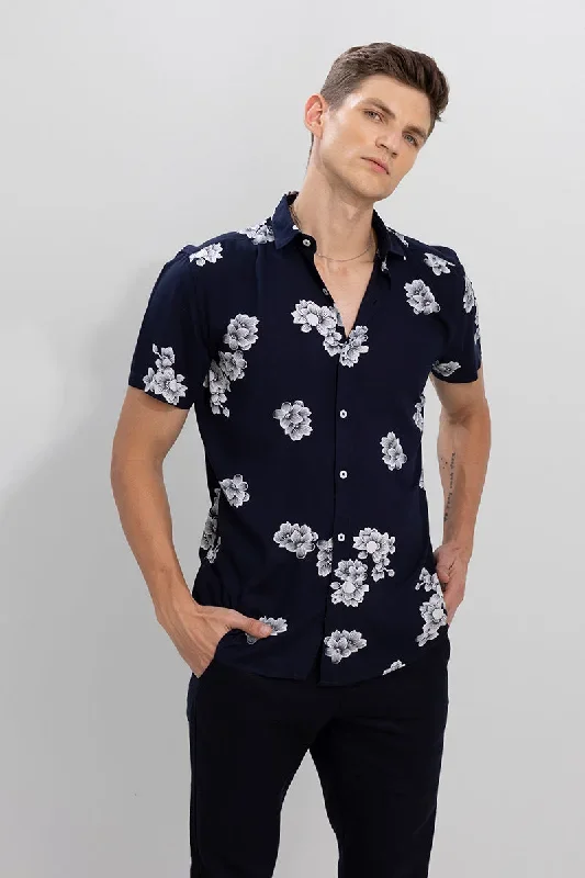 Camellia Navy Shirt