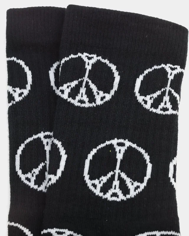 carre-peace-all-over-sport-socks-black