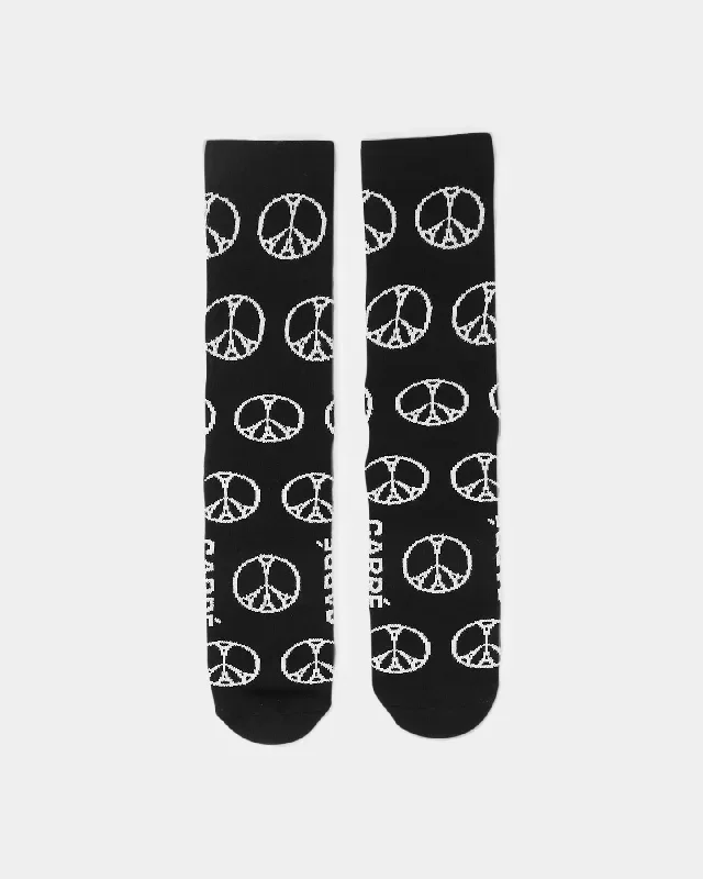 carre-peace-all-over-sport-socks-black